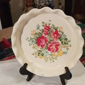 The Pioneer Woman Floral Bouquet Ceramic Pie Plate
